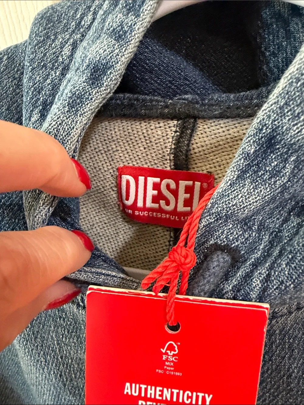 Diesel blue denim